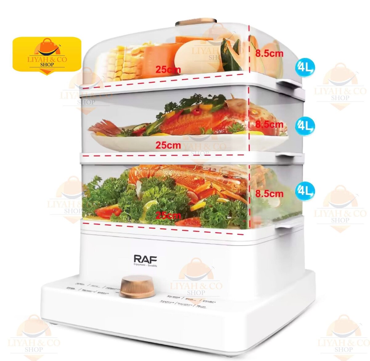 Cuiseur Vapeur Électrique 12L