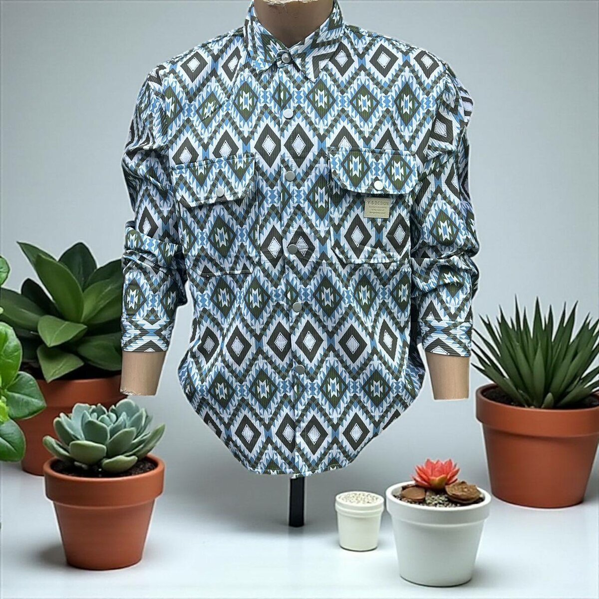 Chemise homme à motifs