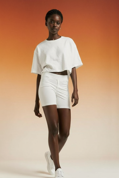 Robe longue en coton