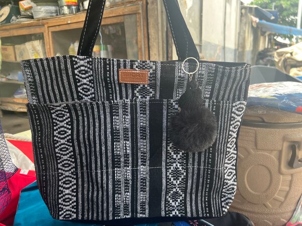 Sac cabas rayé tendance