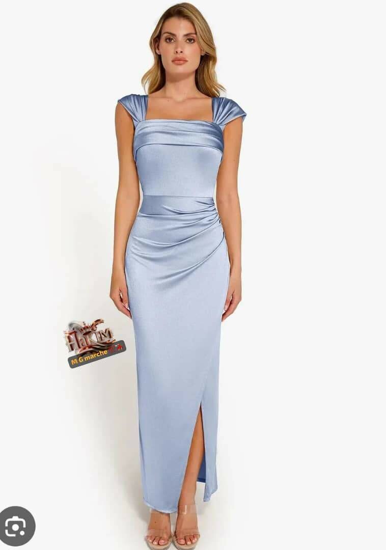 Robe de soirée élégante satinée