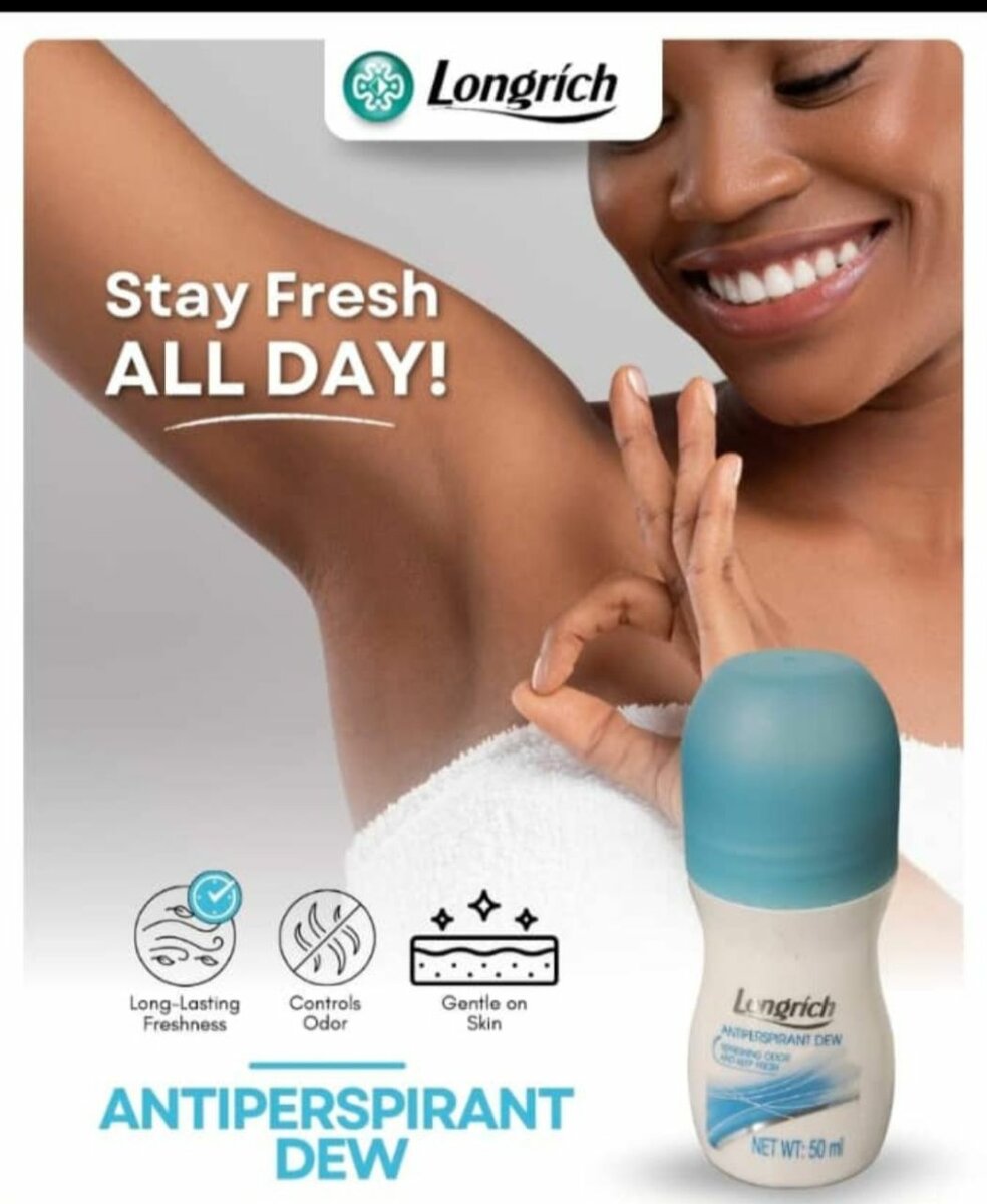 Longrich Antiperspirant Dew Roll-On, 50ml