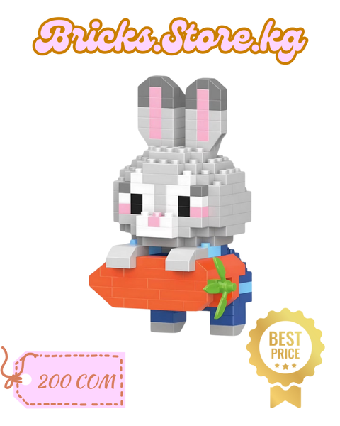 Judy Hopps wh Carrot Mini Lego