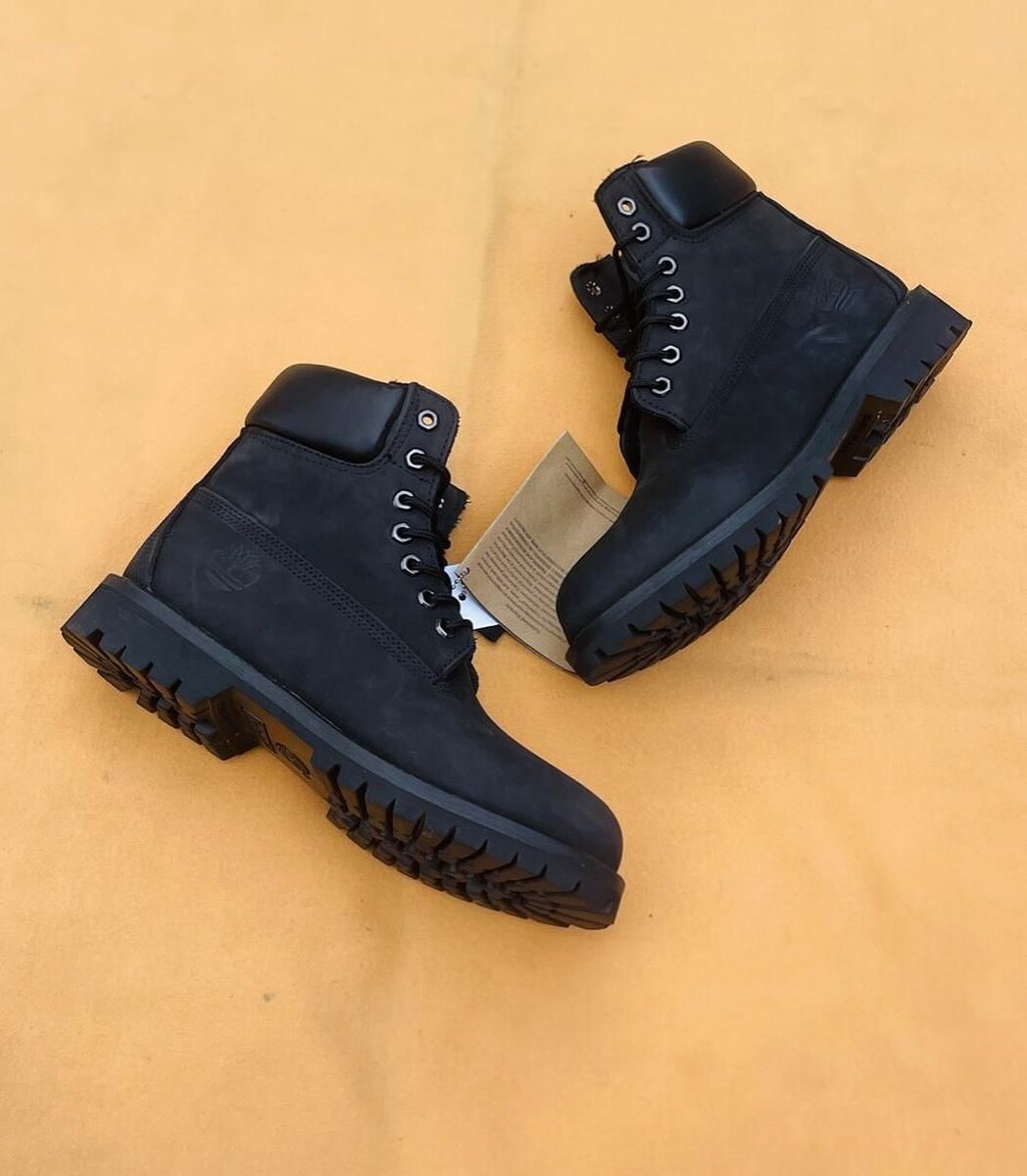 Bottes noires Timberland robustes