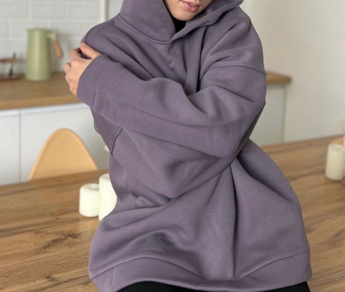 Худи Оверсайз из премиального турецкого футера с начесом.