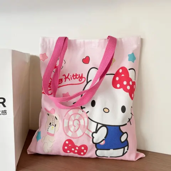 Sac Hello Kitty en toile