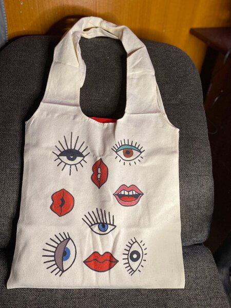 Sac cabas imprimés créatifs