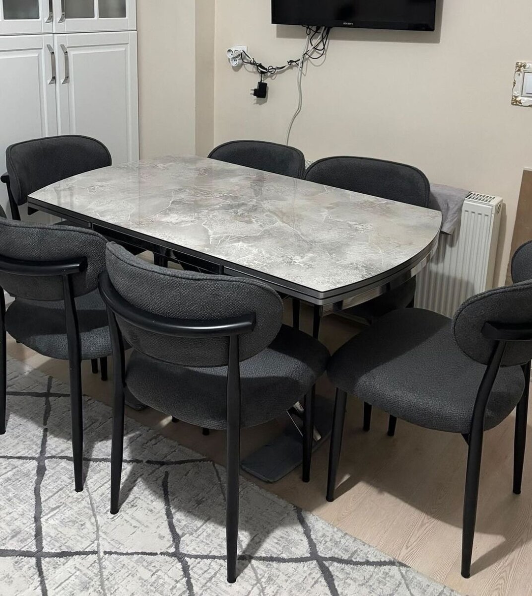 Table à manger moderne en marbre