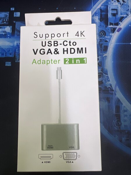 Adaptateur USB-C vers VGA HDMI 4K
