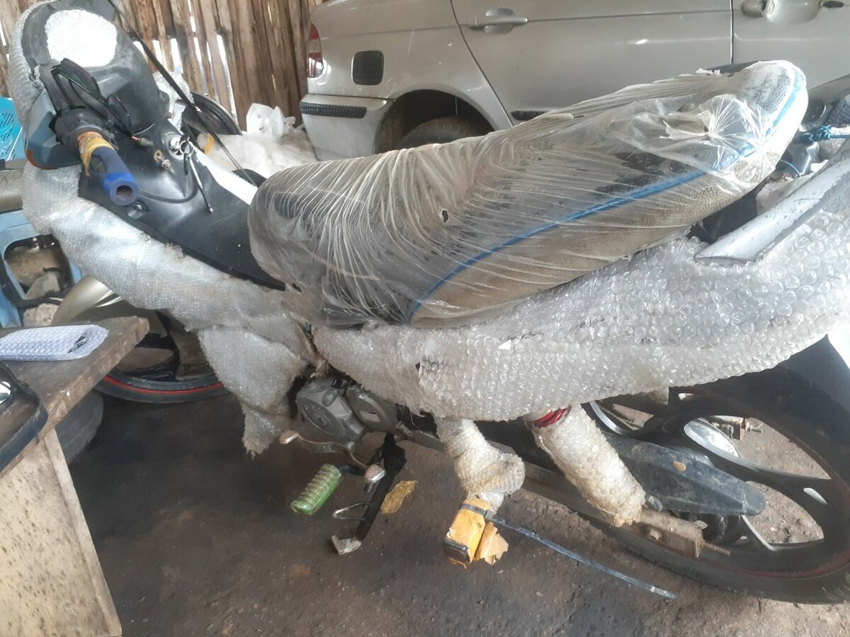 Moto Emballée pour Transport