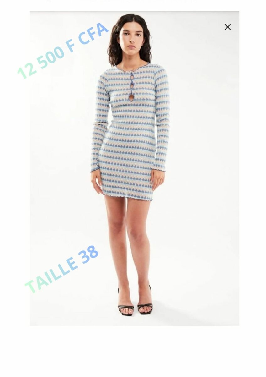 Robe tricot chic femme