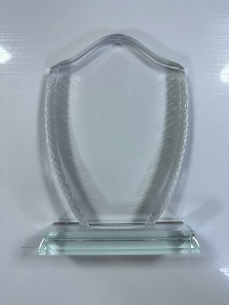 Trophée en verre élégant