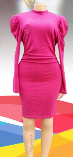 High quality and elegant women's dress pink