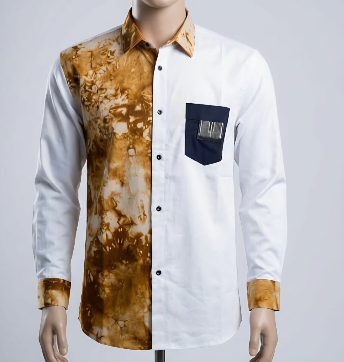 Chemise homme bicolore tendance