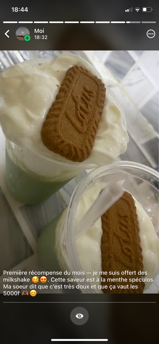 Milkshake gourmand spéculoos