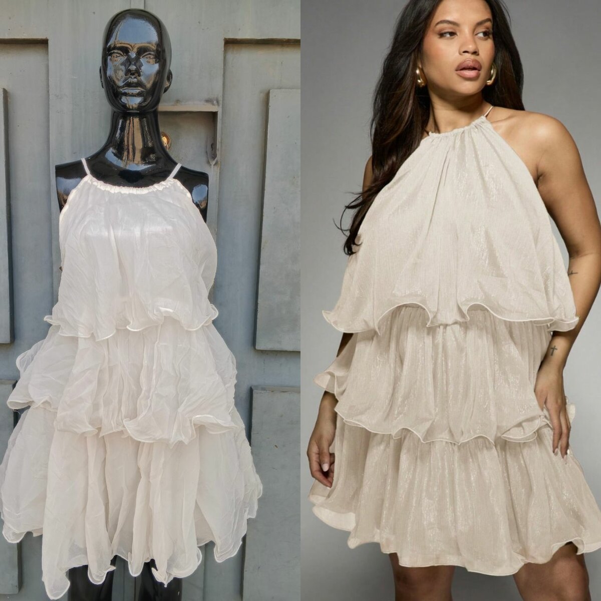 Robe élégante à volants