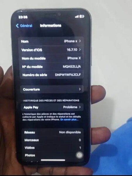 iPhone X reconditionné blanc