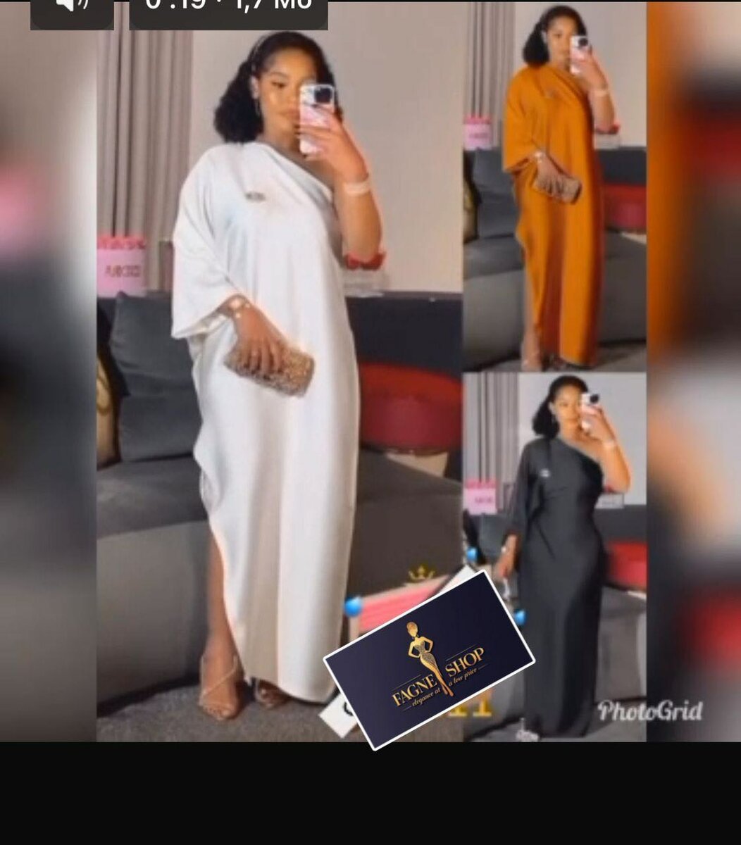 Robe élégante multicolore