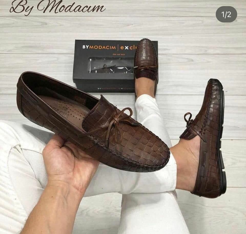 Mocassins élégants en cuir