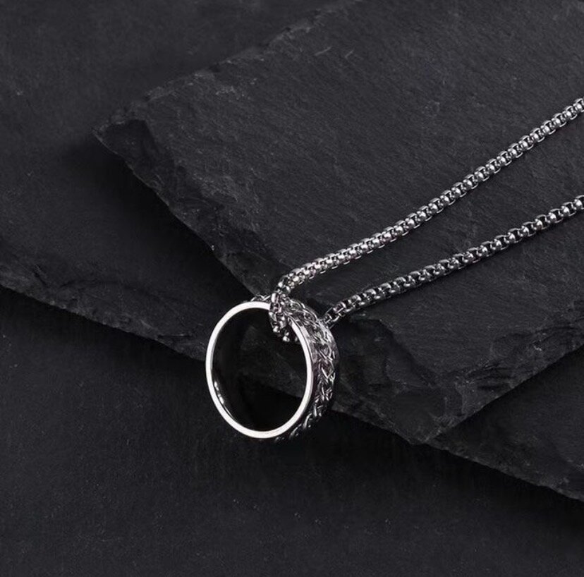 Collier anneau acier inoxydable