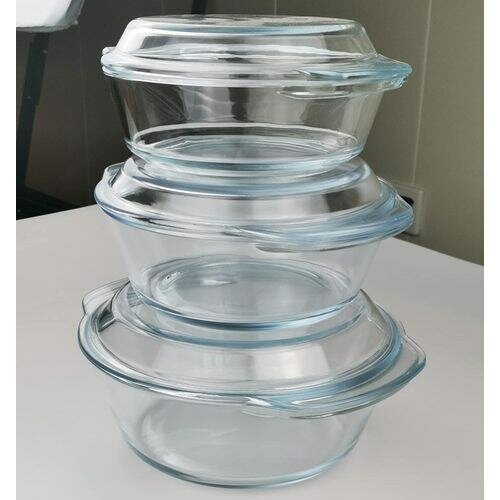 Saladier transparent 3 piecs