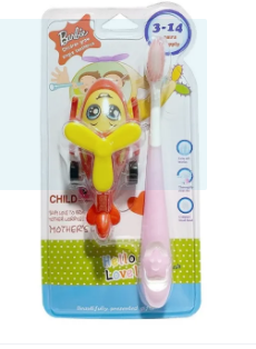Kids Toothbrush Pack with Toy Cute Tooth Brush for Kids Ultra Soft Kids Toothbrush cartoon toothbrush for kid Kids & Child Toothbrush With Toy Premium Quality Soft Brush