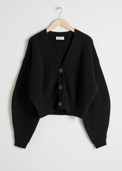 Cardigan Noir Élégant