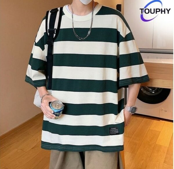 T-shirt rayé casual homme