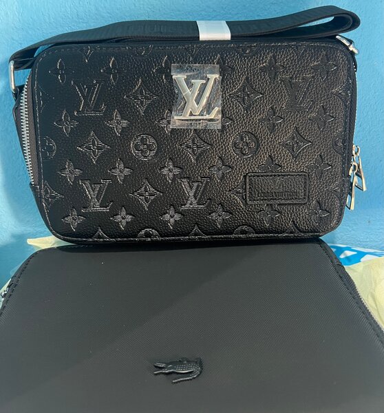 Sac bandoulière cuir noir