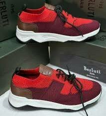 Baskets rouges confort Berluti