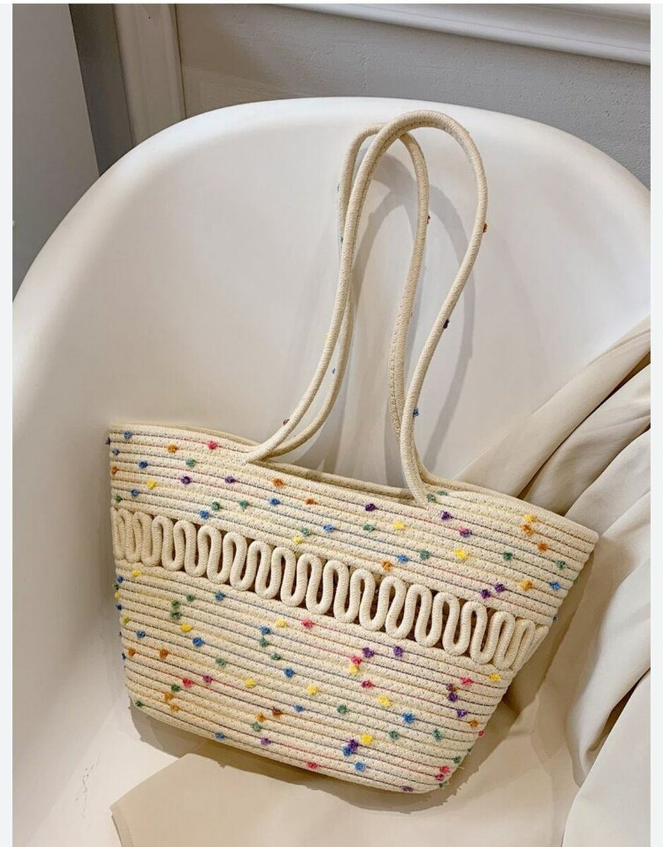 Sac en bandoulière en paille