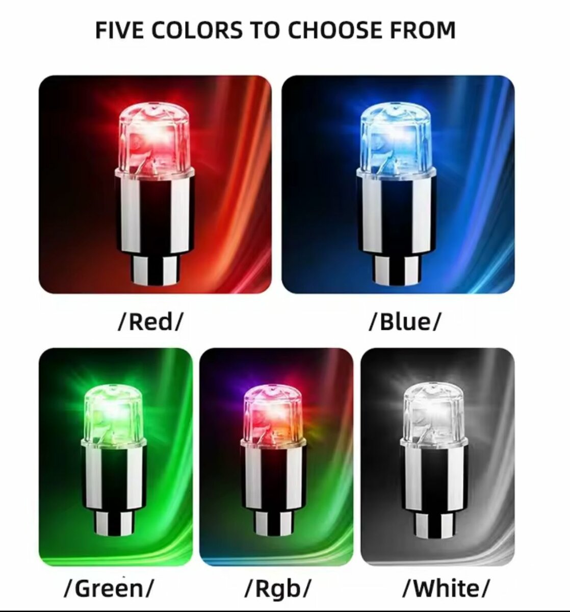 bouchon Valve de pneu lumière