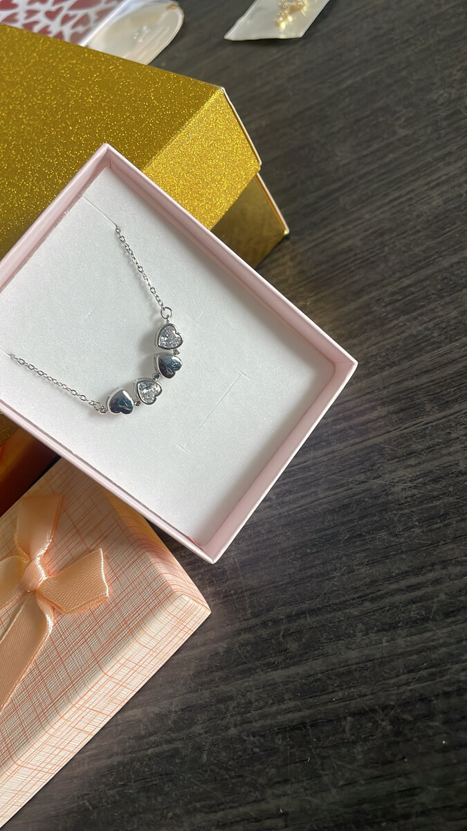 Collier Coeur Argent Élégant