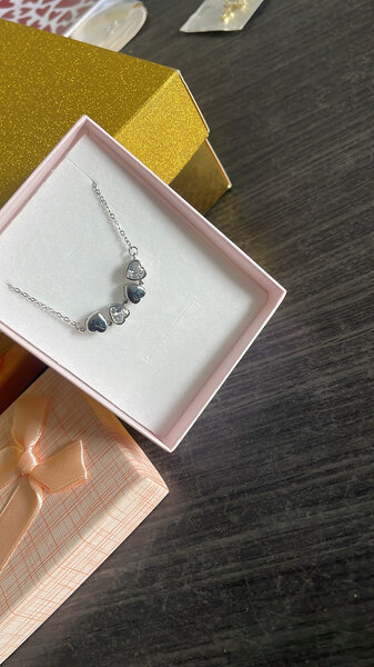 Collier Coeur Argent Élégant