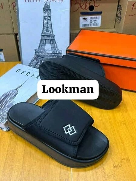 Sandales homme noir en cuir