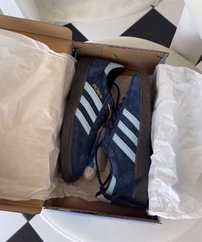Синие кеды Adidas Handball Spezial