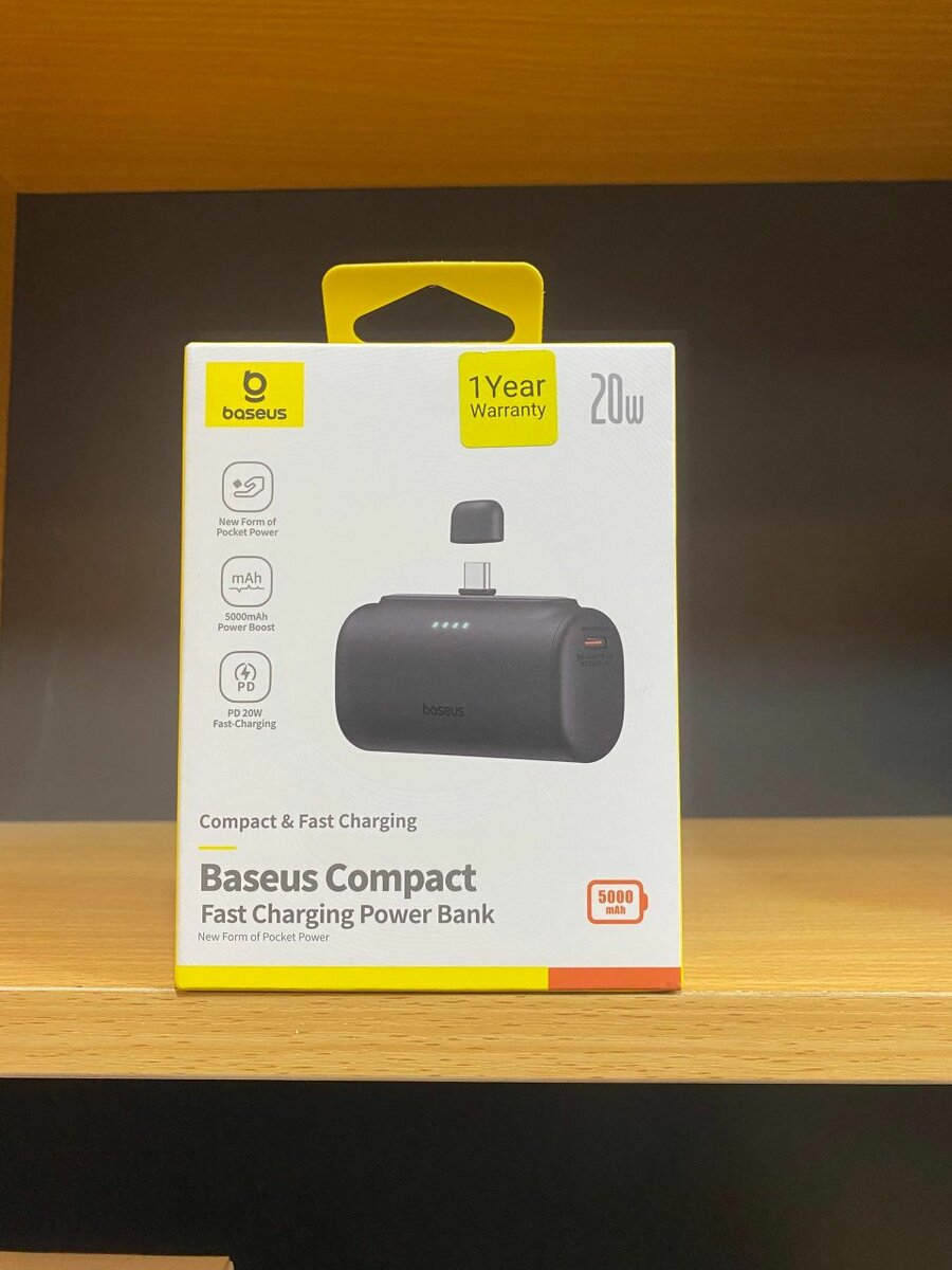 Baseus Compact Series 5000mAh Fast Charging Power Bank 20W