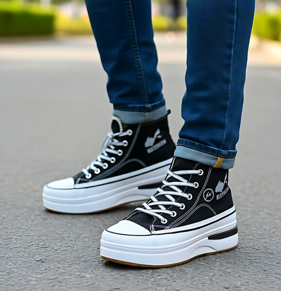 Baskets montantes à plateforme