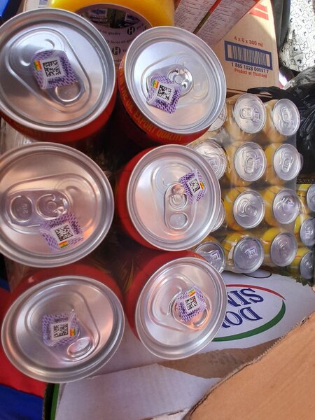 Lucozade energy drink can