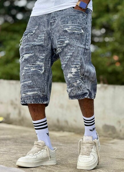 Bermudas en denim pour hommes