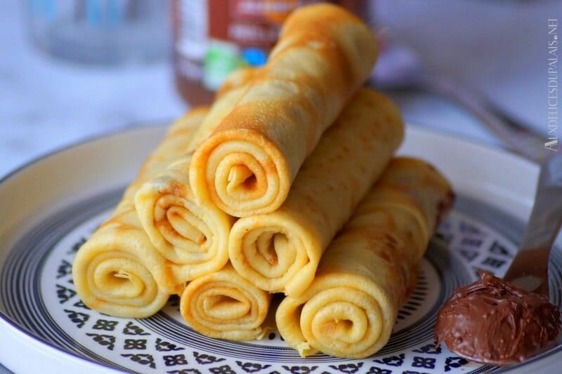 Crêpes maison roulées