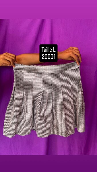 Jupe Plissée à Carreaux