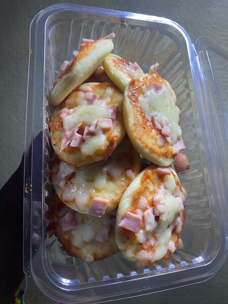 Mini-pizzas au jambon fromage