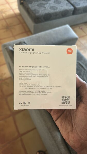 Chargeur Xiaomi 120W Type-A
