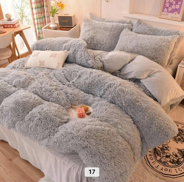 Parure de lit en fausse fourrure