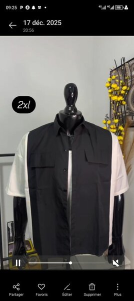 Chemise bicolore 2XL