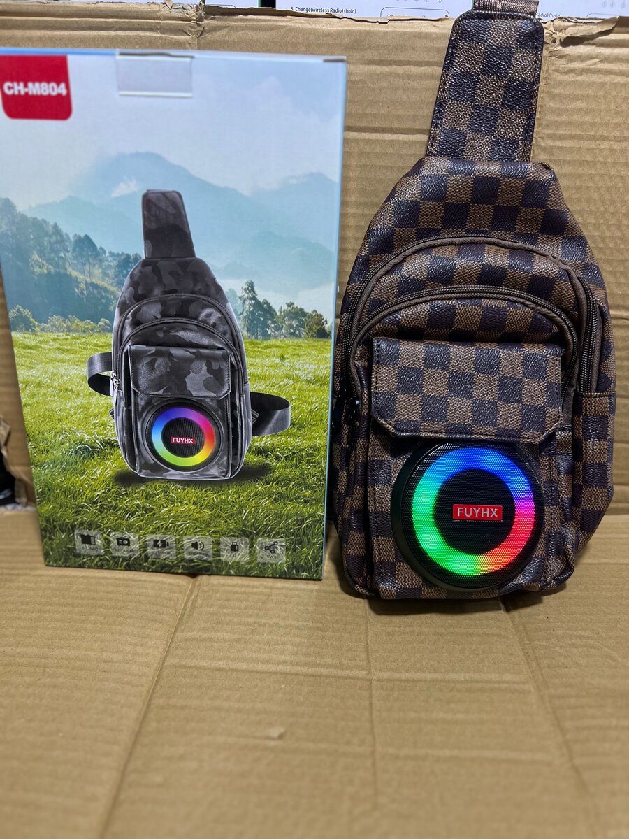 Sacoche audio LED pour homme