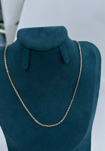 Позолоченные цепочки с пробой 585