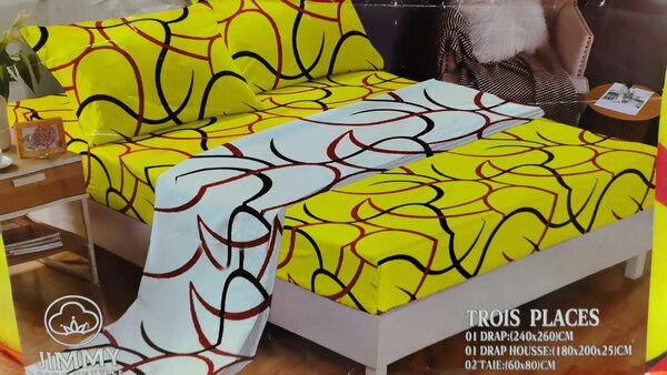 Parure de lit drap couverture