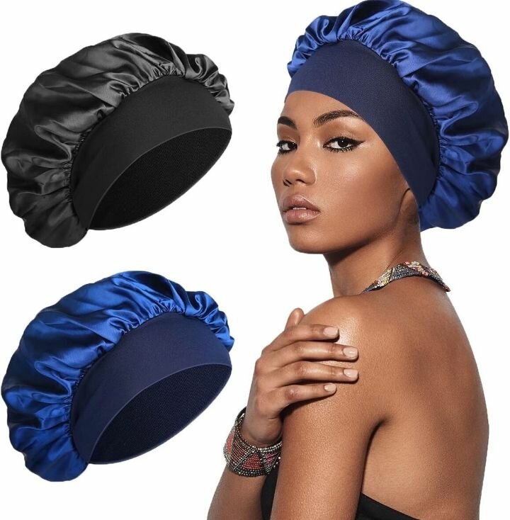 Bonnet en satin pour cheveux